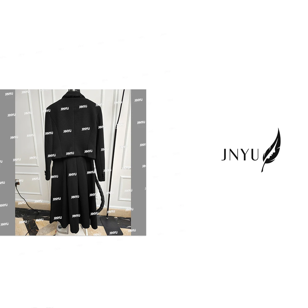 【JNYU】2025贵雅风早秋高定-钉珠收腰西服套装JY91632