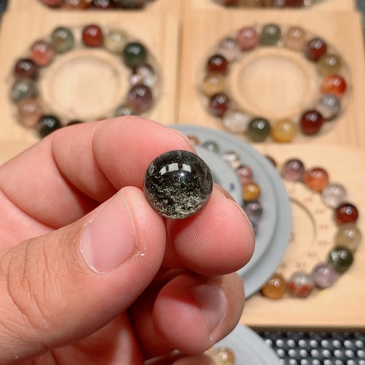 ****芳水晶项链未镶嵌单珠