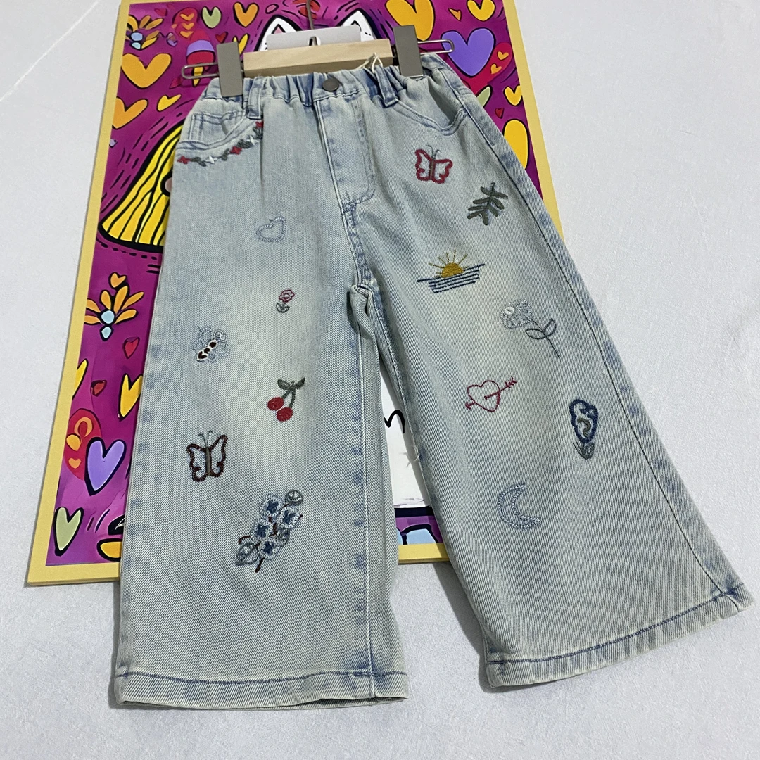 3号女童夏新款韩版中小童时尚休闲百搭运动裤洋气