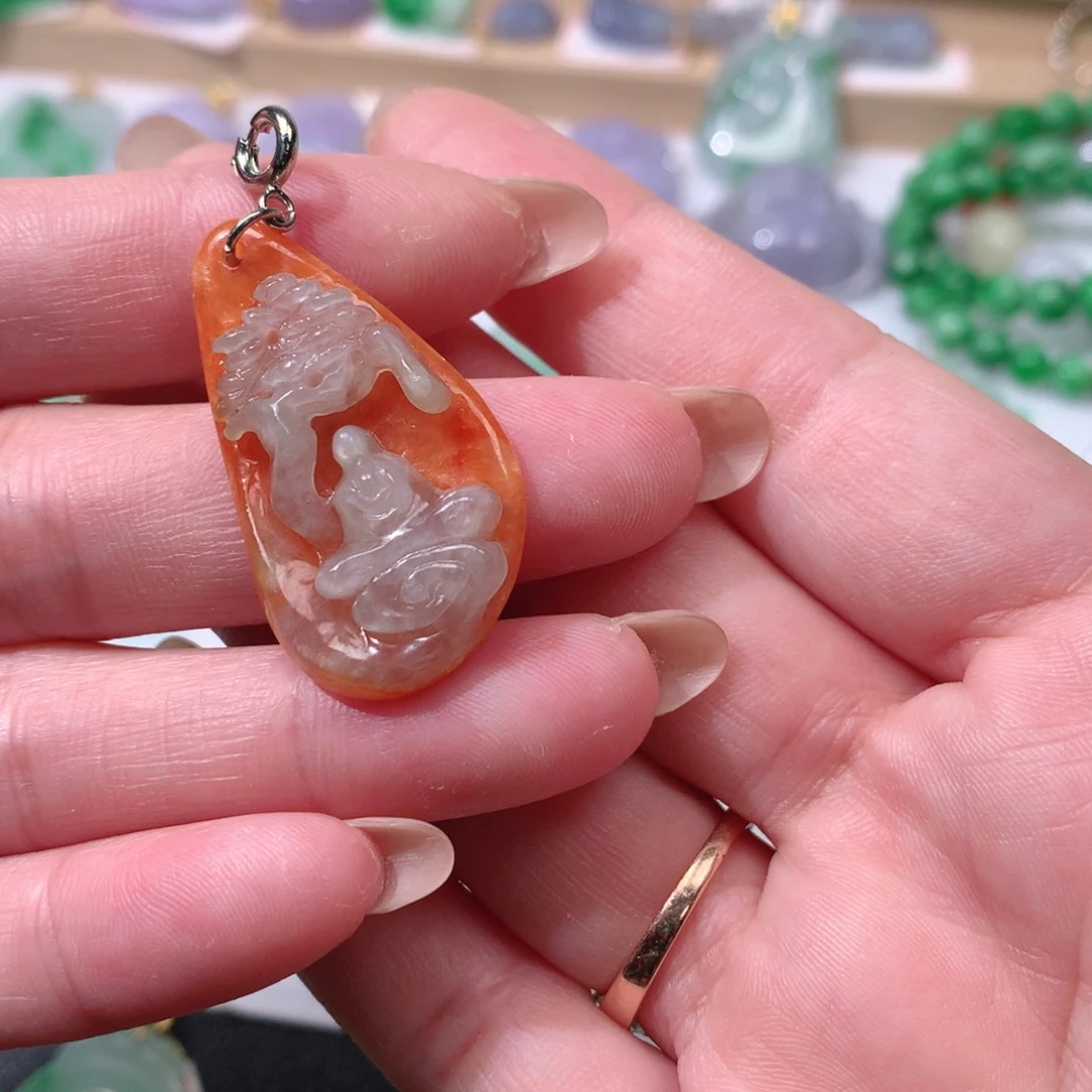 吊坠(不含链)未镶嵌翡翠