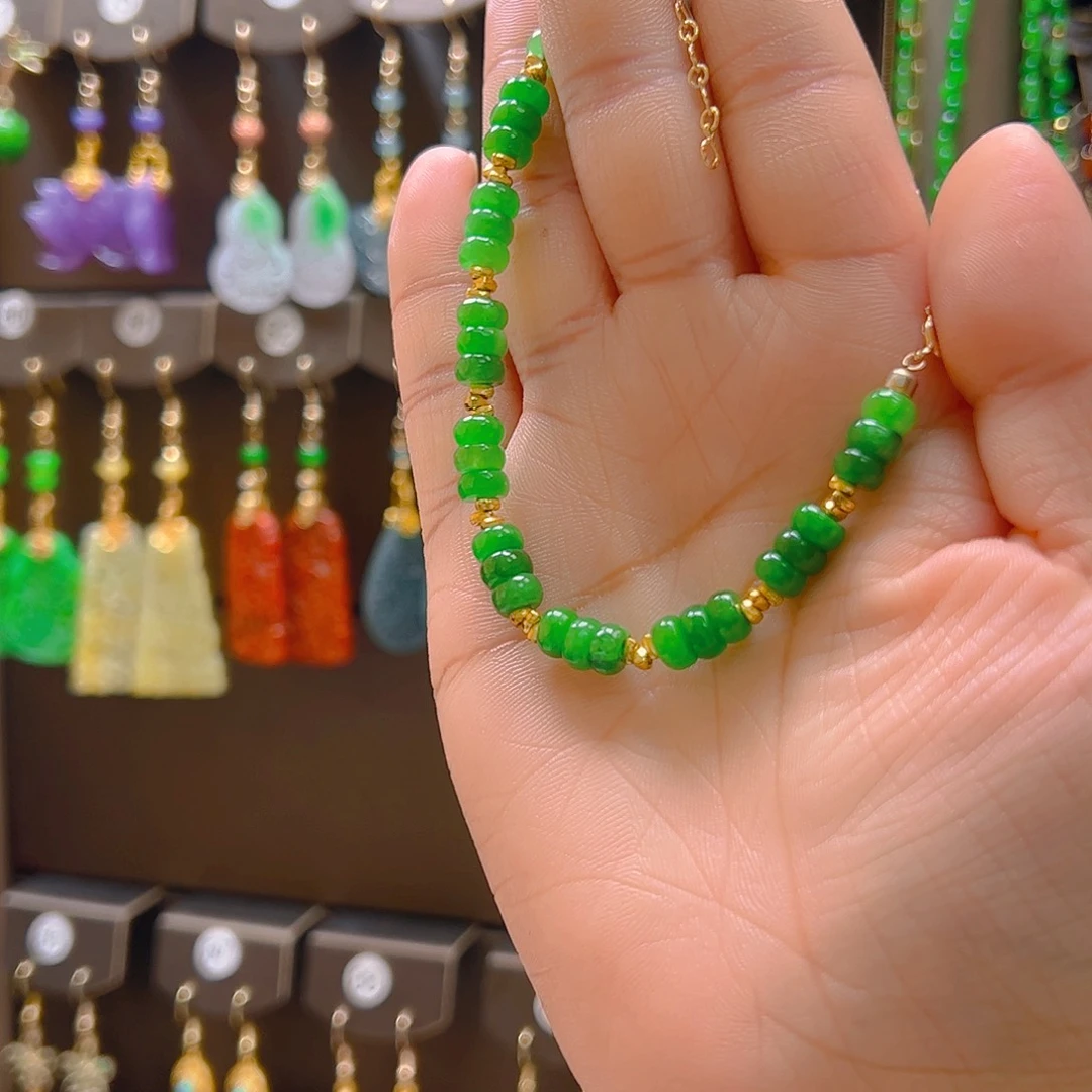 翡翠合金耳饰翡翠