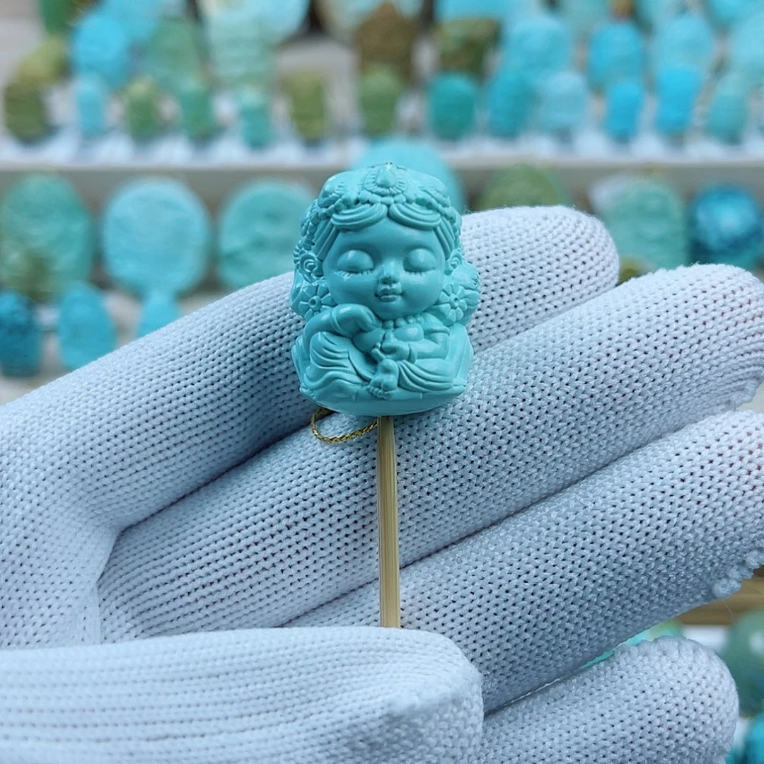 绿松石未镶嵌珠宝奇石