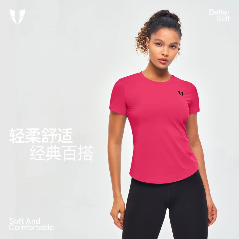【抖音双11】D马甲线T恤户外跑步短袖夏季修身瑜伽服女F2411T605