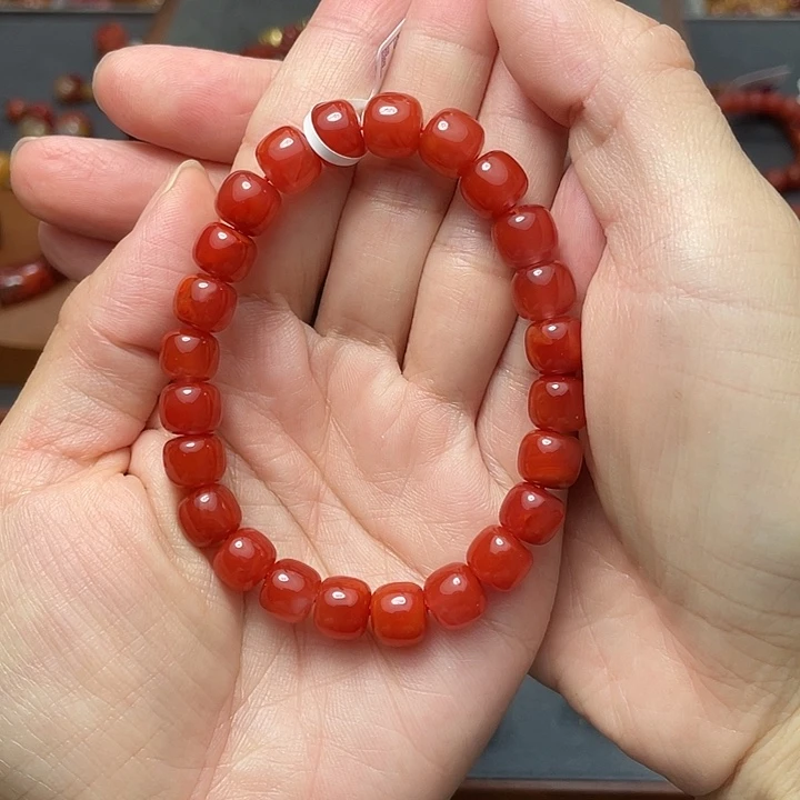 未镶嵌原矿南红手串8+多样性发南红玛瑙