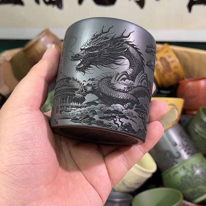 茶杯紫砂全手工紫砂主人杯