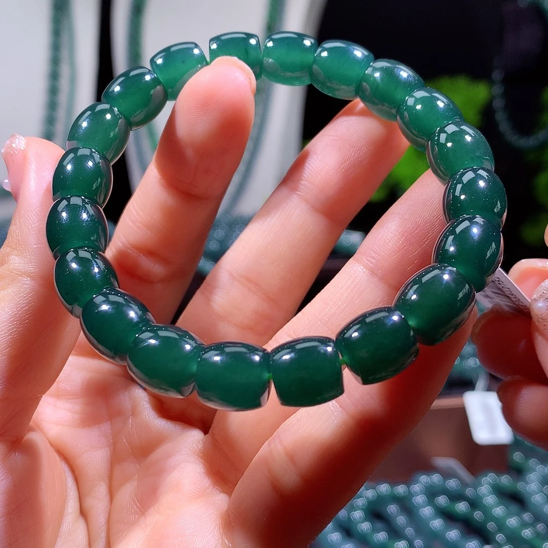 翡翠未镶嵌手链天然a货翡翠手串10mm