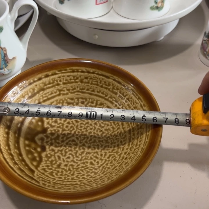 瓷片陶瓷制品虎皮釉碗6个