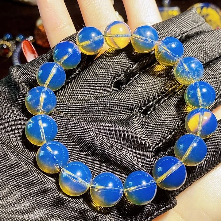 蓝珀珠宝奇石未镶嵌蓝珀异色珀毕业12净水