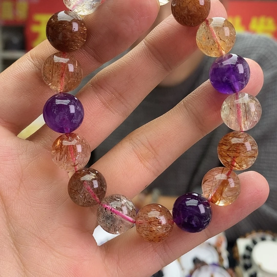 水晶未镶嵌手链多样性发一