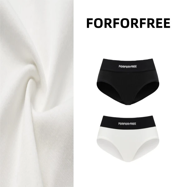 FOR FOR FREE-“hey power”纯棉中腰撞色内裤舒适夏季透气短裤薄款