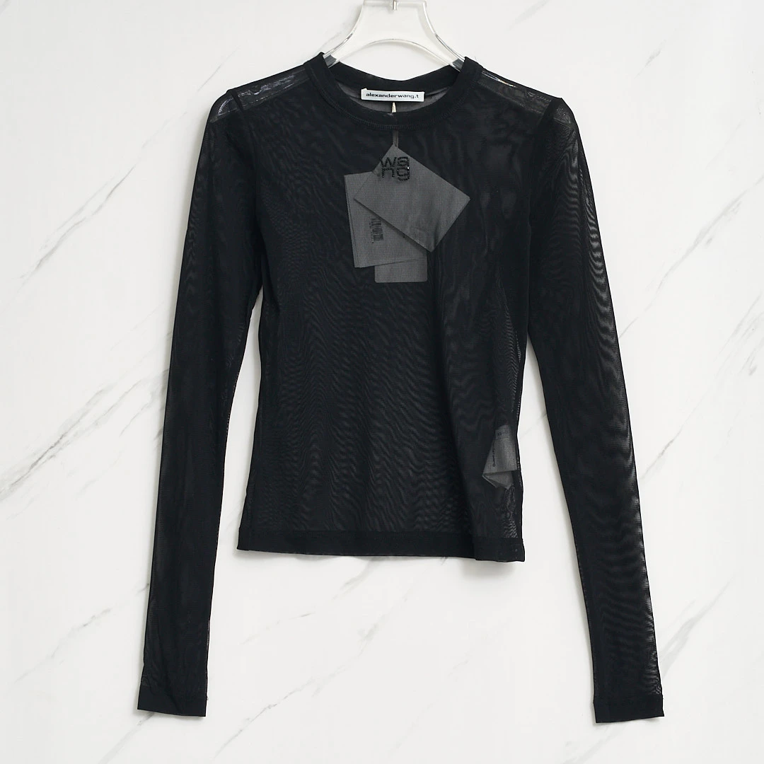 全新未使用  【瑞池女装】Alexander Wang水钻网纱上衣/AGGU00585