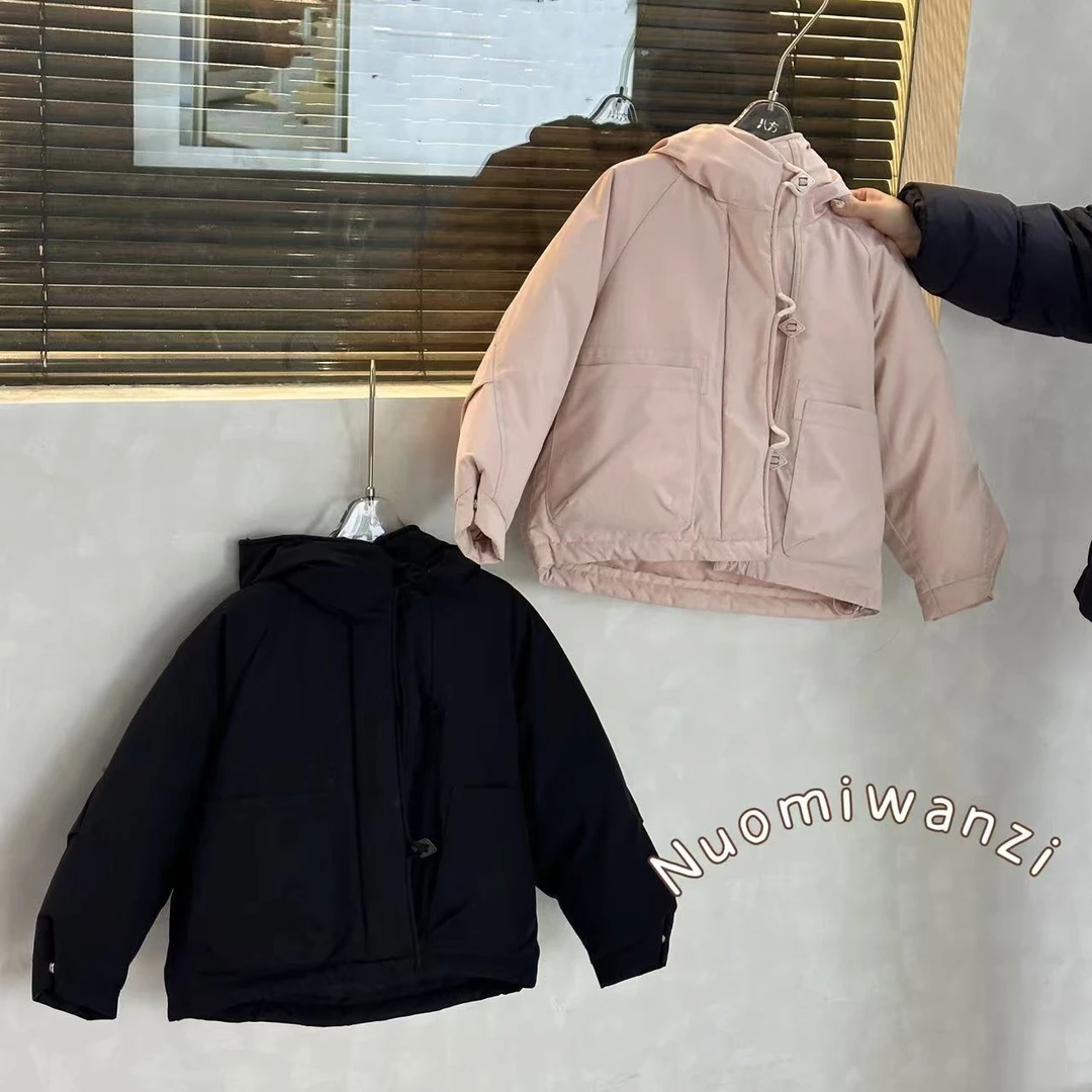 N冬季短款连帽90绒羽绒服外套7483