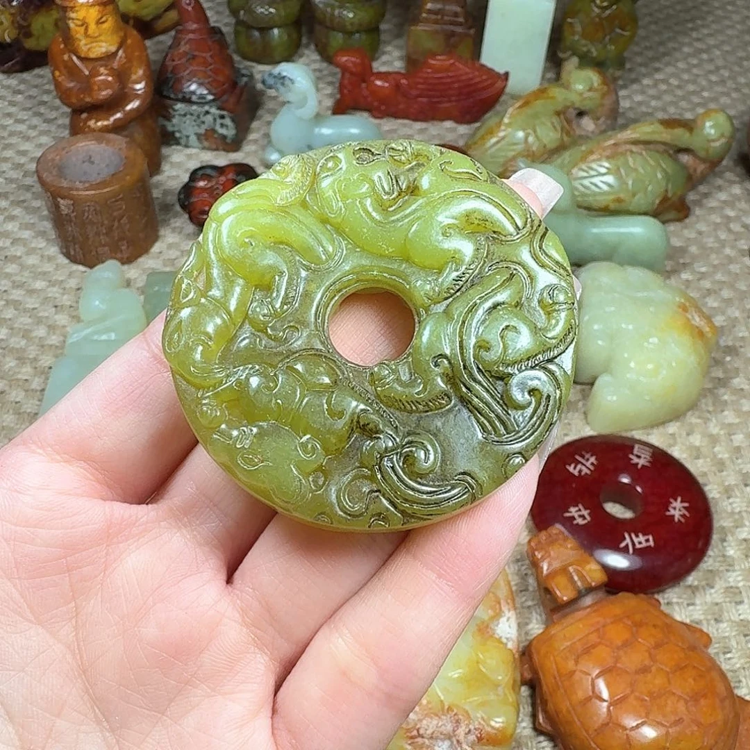 白玉菩提手串挂件