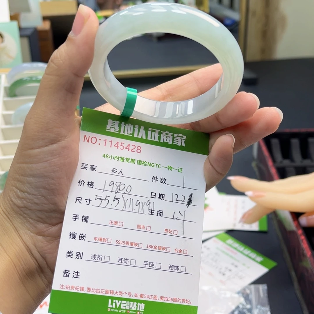 未镶嵌手镯翡翠手镯