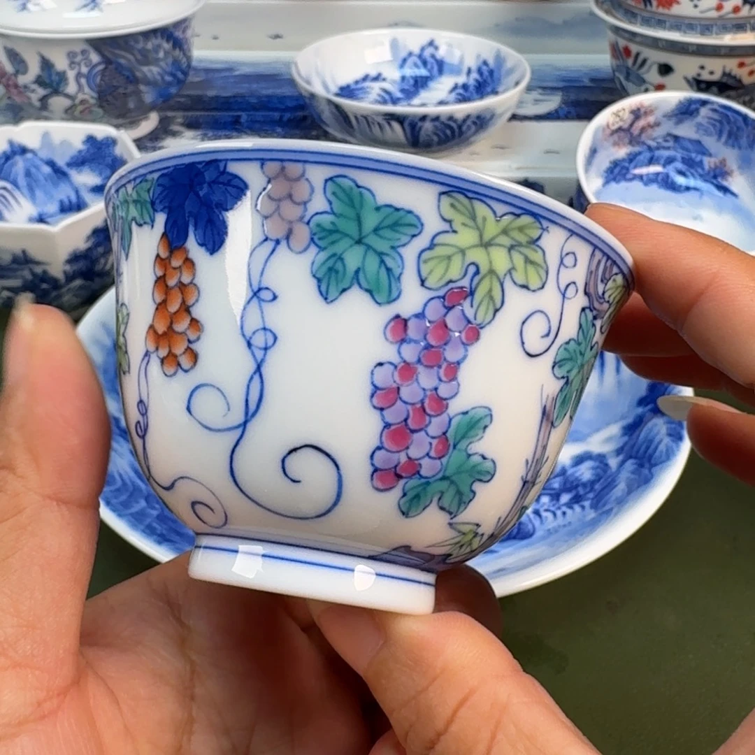 景德镇纯手绘茶具圆圆226