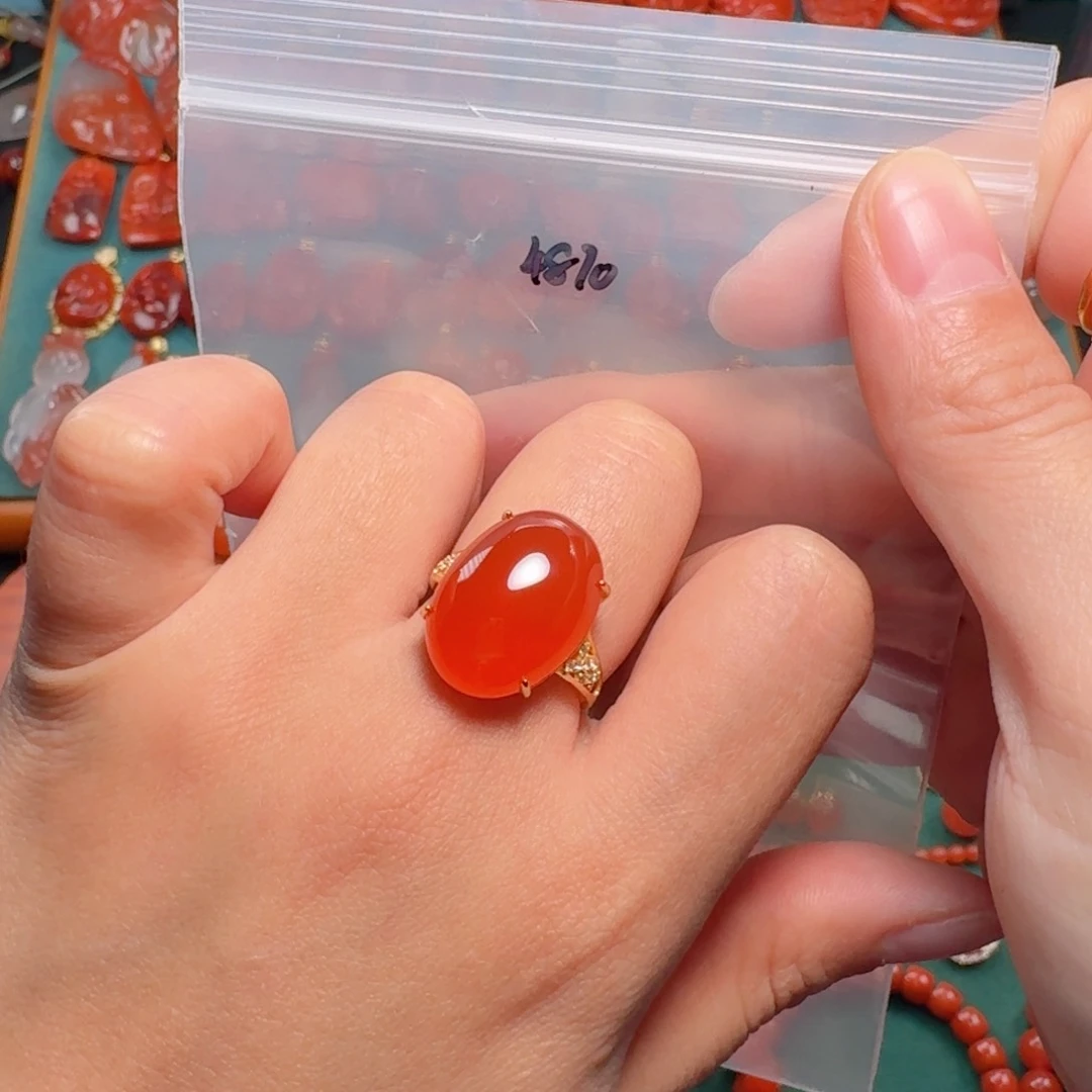 南红玛瑙南红玛瑙银S925镶嵌