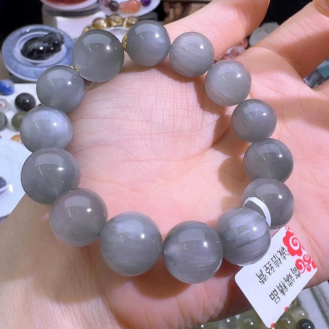 水晶手链未镶嵌小*天然巴西兔毛手串