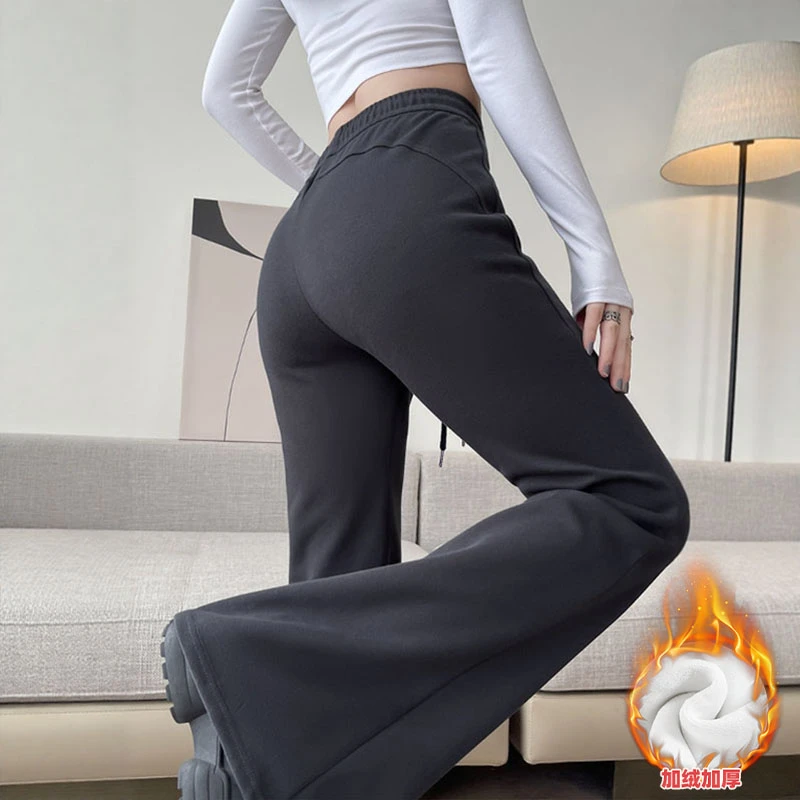 微喇休闲裤女2025新款秋季爆款高腰显瘦休闲小个子美式喇叭阔腿裤