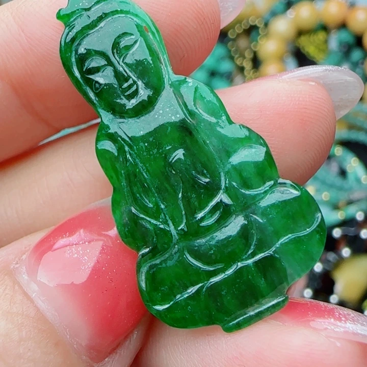 翡翠未镶嵌颈饰天然A货54