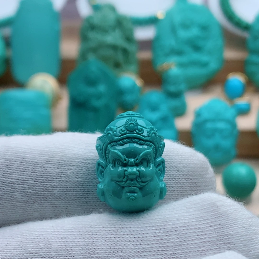 未镶嵌绿松石黄财神