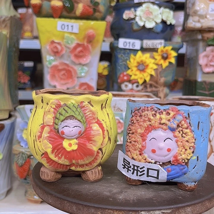 紫砂花盆陶瓷制品