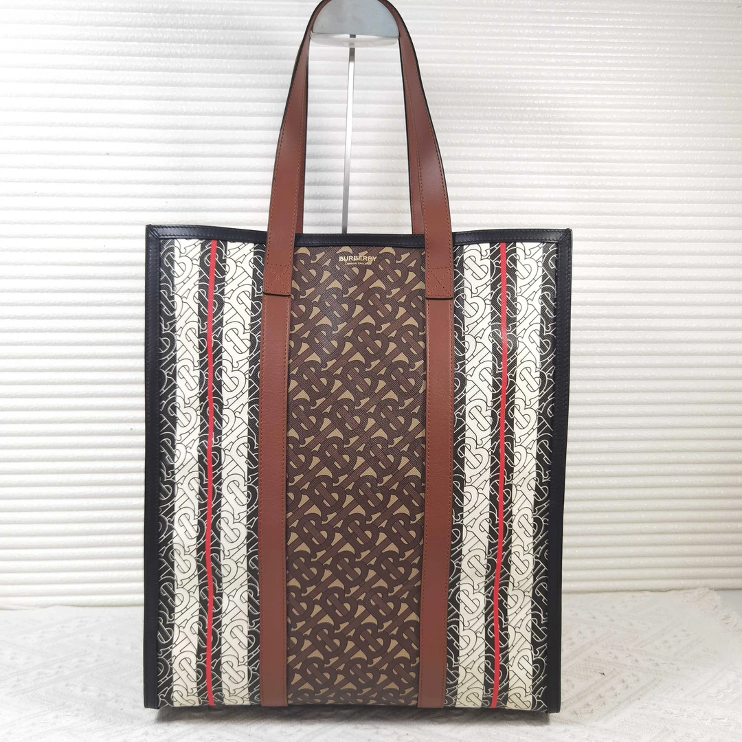 95新 BURBERRY/博柏利 Burberry Monogram系列 印花手提包单肩包