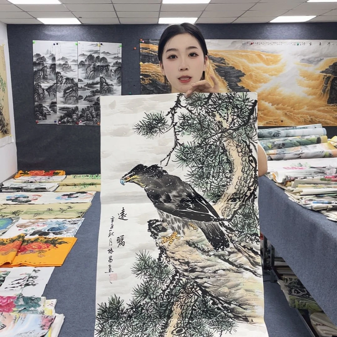 国画作品小姐姐放漏…