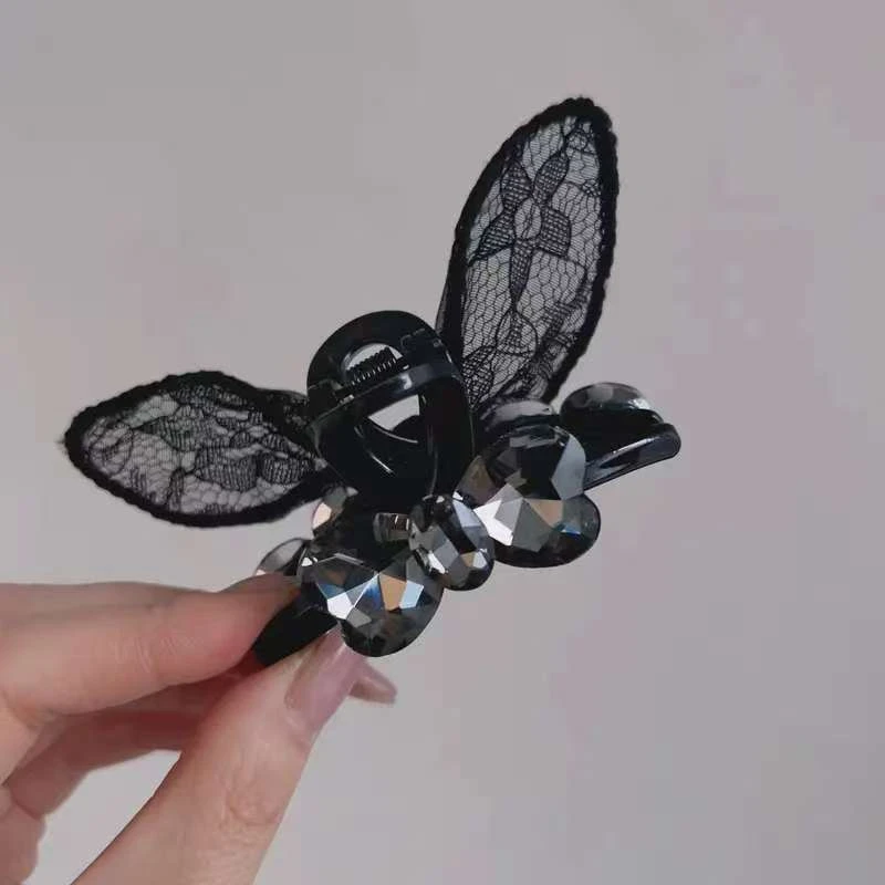 2025韩系发卡超好看的兔耳朵减龄设计感小众刘海夹