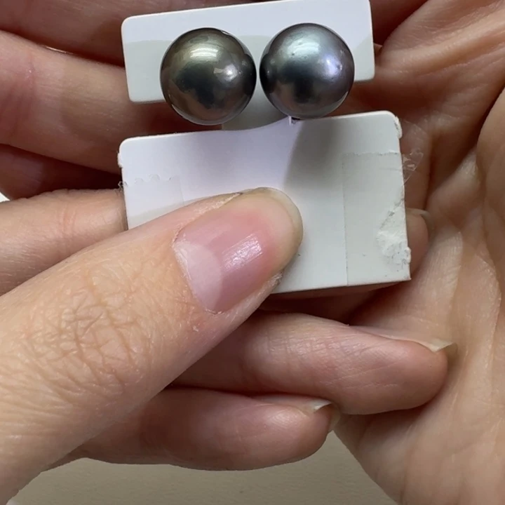 海水珍珠未镶嵌耳饰