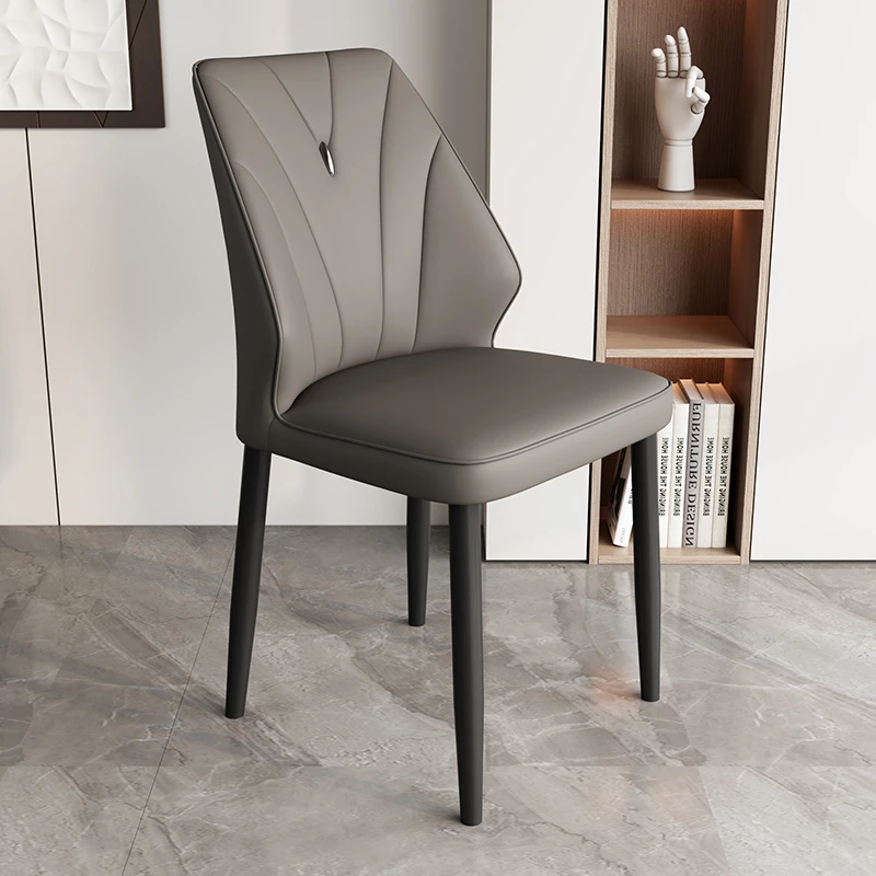 意式极简餐椅简约麻将椅高档酒店洽谈椅子餐厅耐用加固商用餐椅