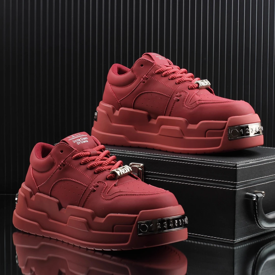 欧洲站潮流男鞋厚底增高休闲板鞋男款新款高级感时尚潮鞋百搭韩版