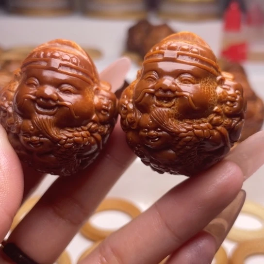 手串/手链橄榄核龙财一对