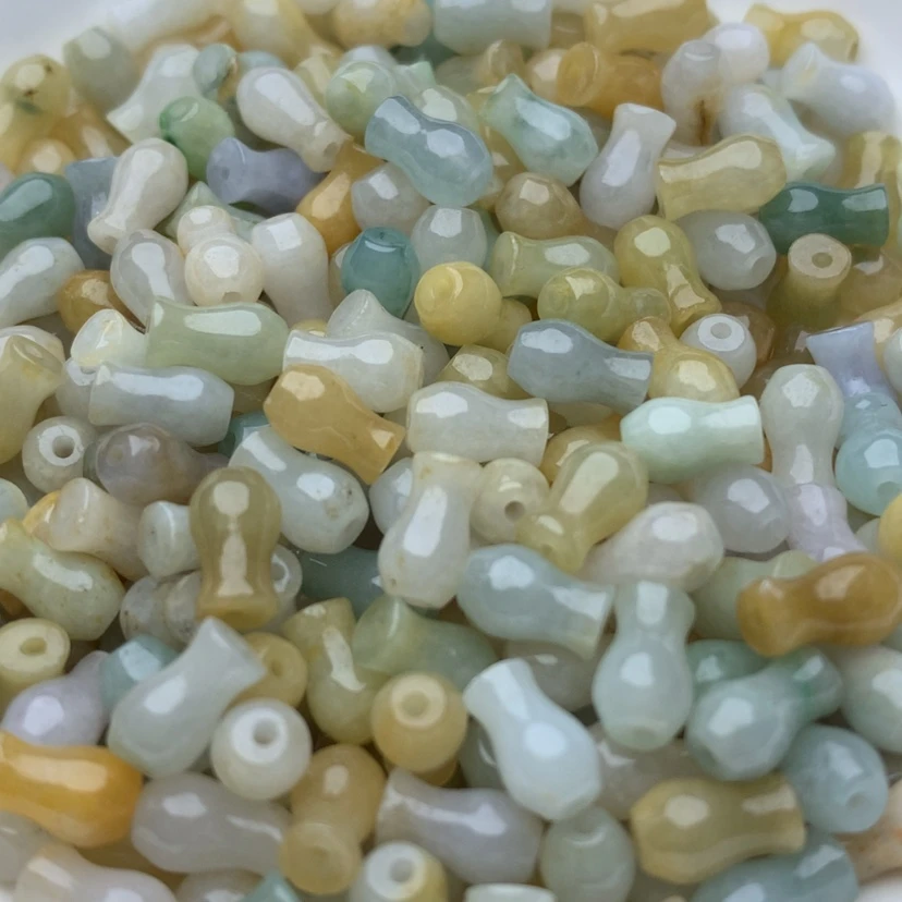 【闪购商品】翡翠手链未镶嵌卡5x8多宝花瓶50颗