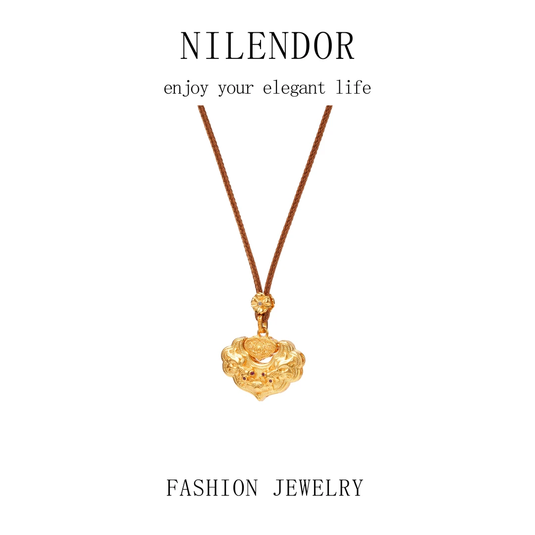 NILENDOR/昵兰XL-450轻奢气质锦鲤如意百搭国风项链