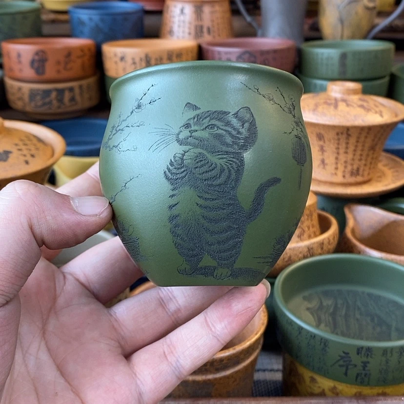 【闪购商品】紫砂杯子宜兴全手工紫砂杯