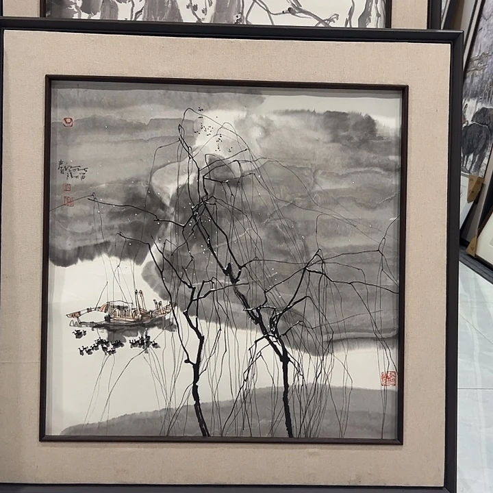 用***9国画陆天宁老师山水画作品