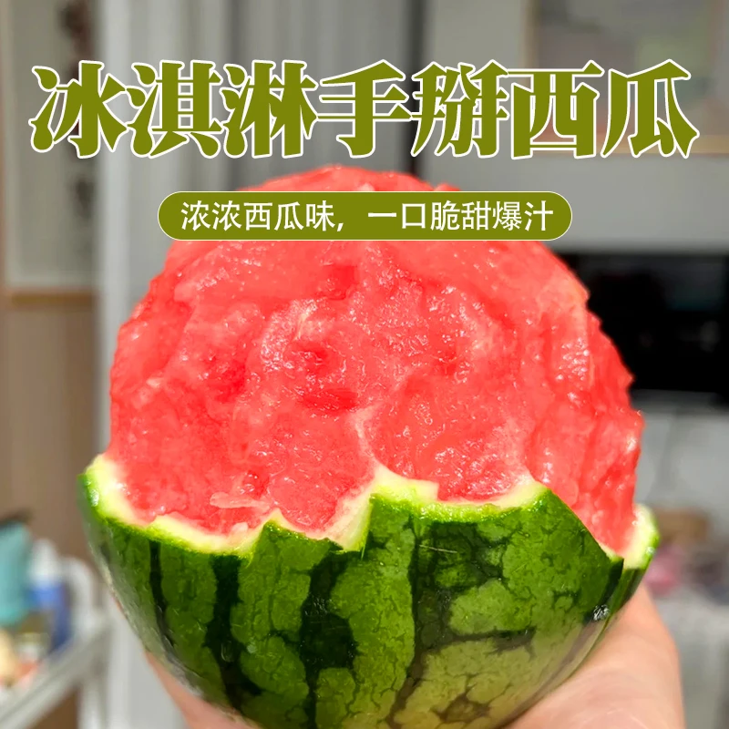 广东小糖丸西瓜手掰冰淇淋西瓜2-2.5斤/颗一箱2颗广东省