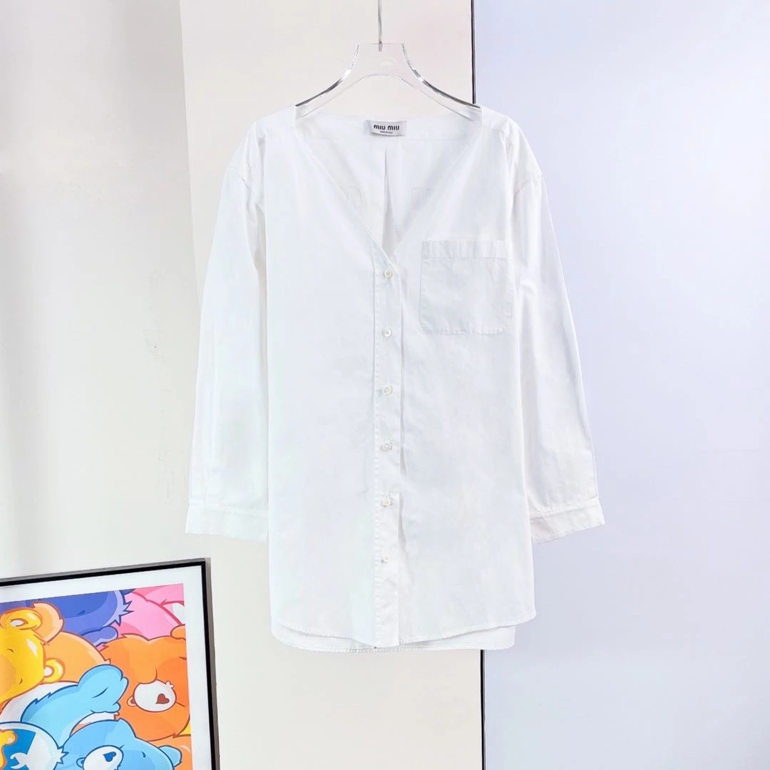 99新 MIU MIU/缪缪 衬衫/38码/Xsp39716