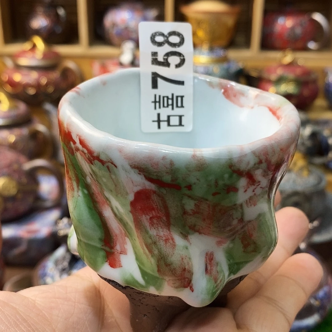 粗陶志野柴烧茶器