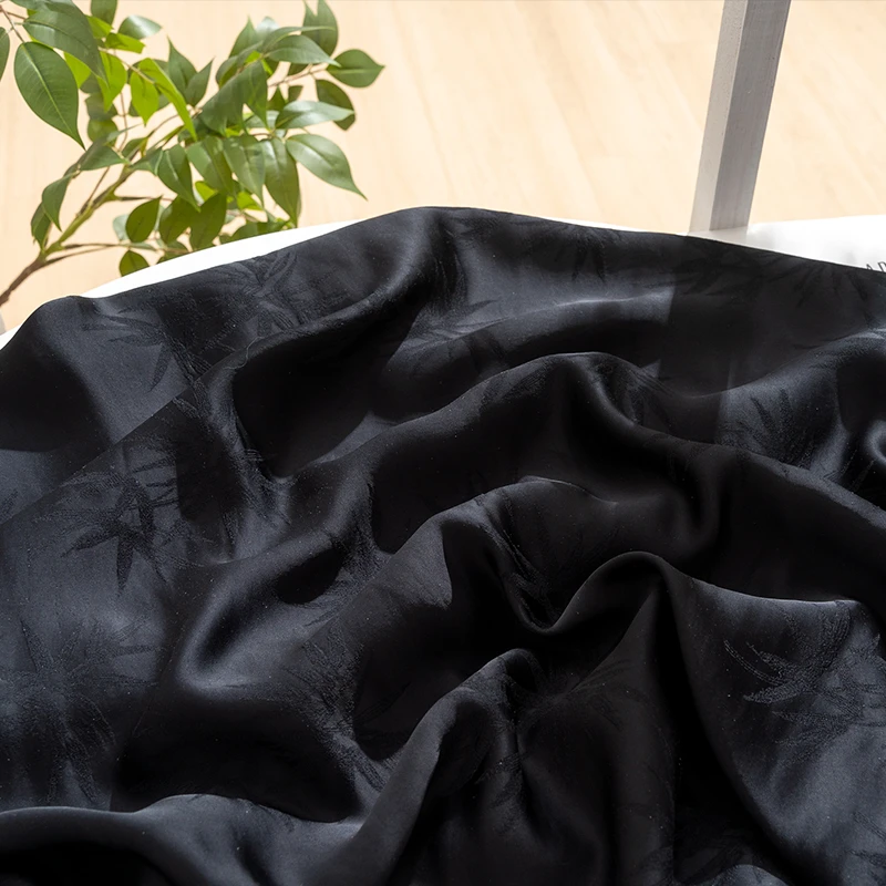 全人丝竹叶中国风旗袍茶席马甲汉服马甲高密舞台装饰手工提花织锦