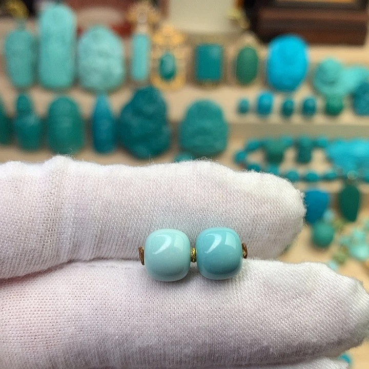 绿松石未镶嵌配珠卡8.5