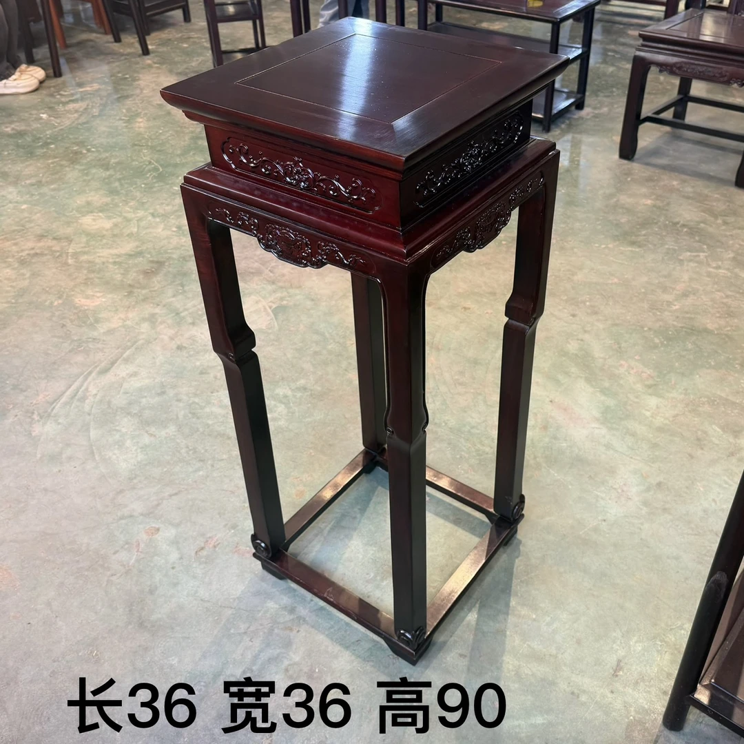 木换金 黑酸枝 厂家直销 真材实料古典款花架 置物架适合摆放盆景