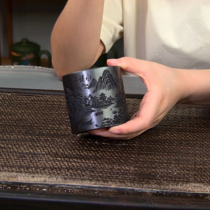 茶杯紫砂高货放漏