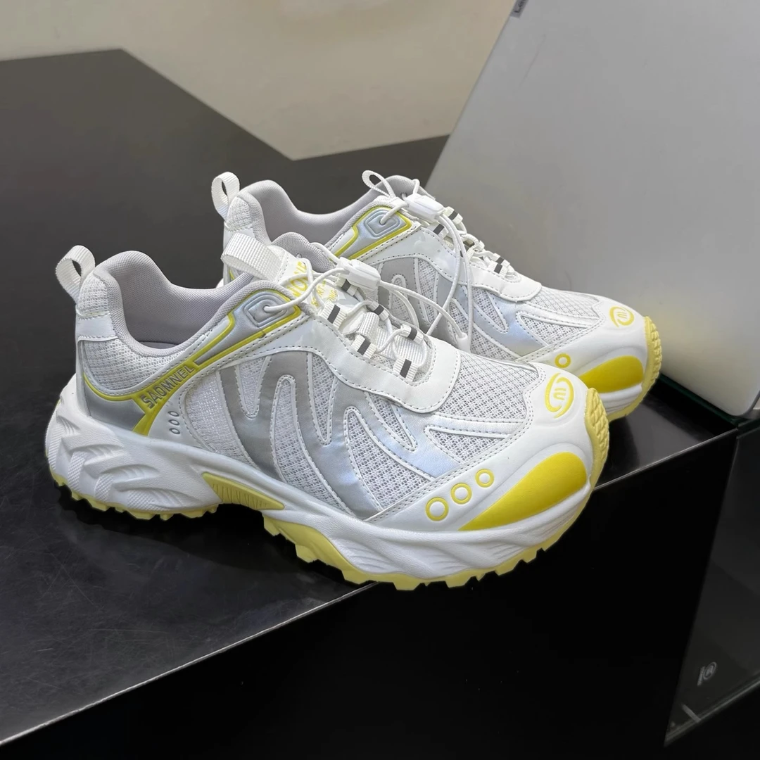 有氧计划歪头超轻运动鞋2025夏季新款时尚透气单网百搭徒步户外鞋