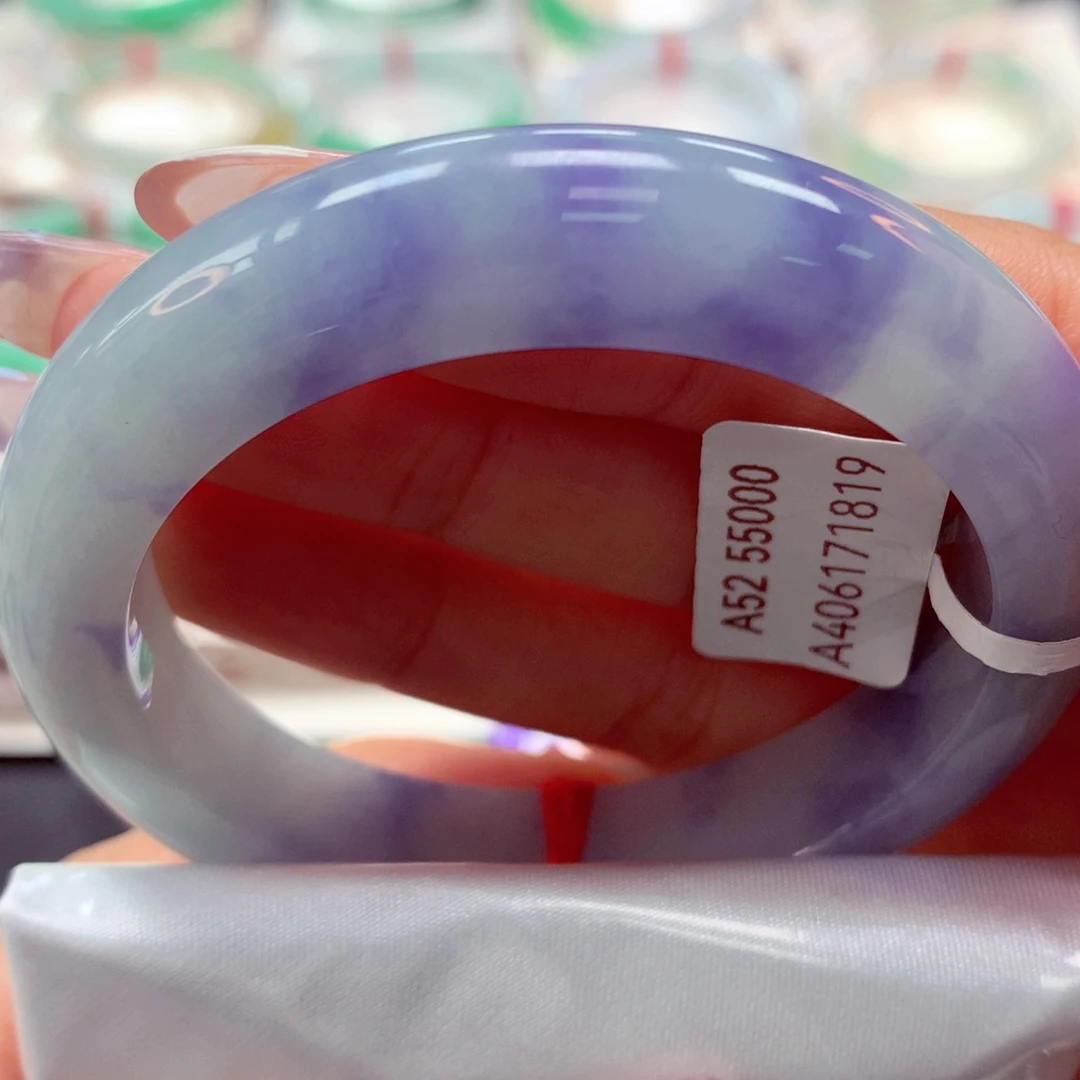 翡翠手镯未镶嵌（莫莫26）52正37号