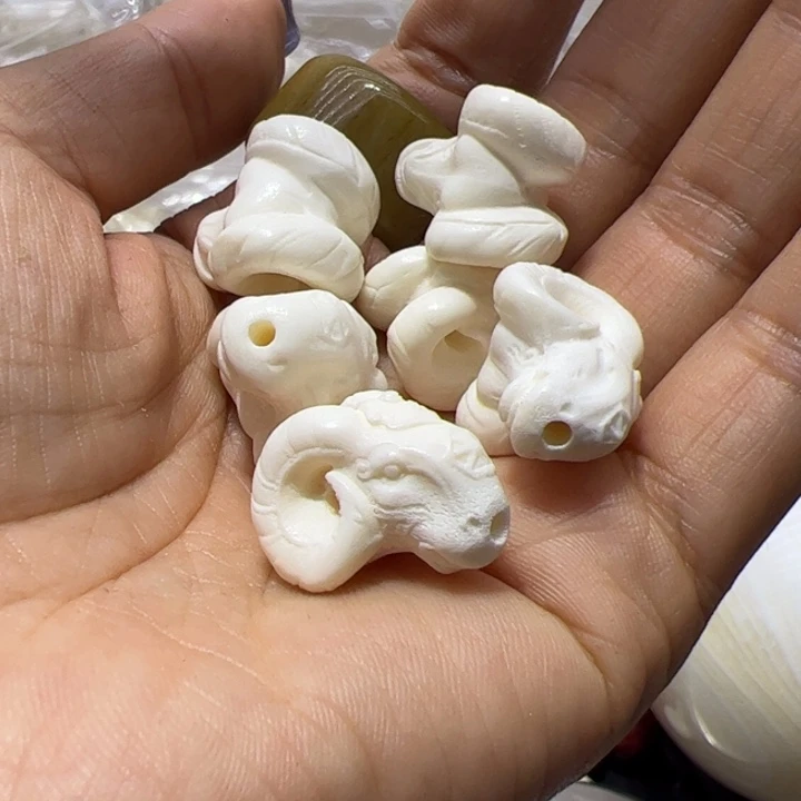 核桃手串/手链羊头三通