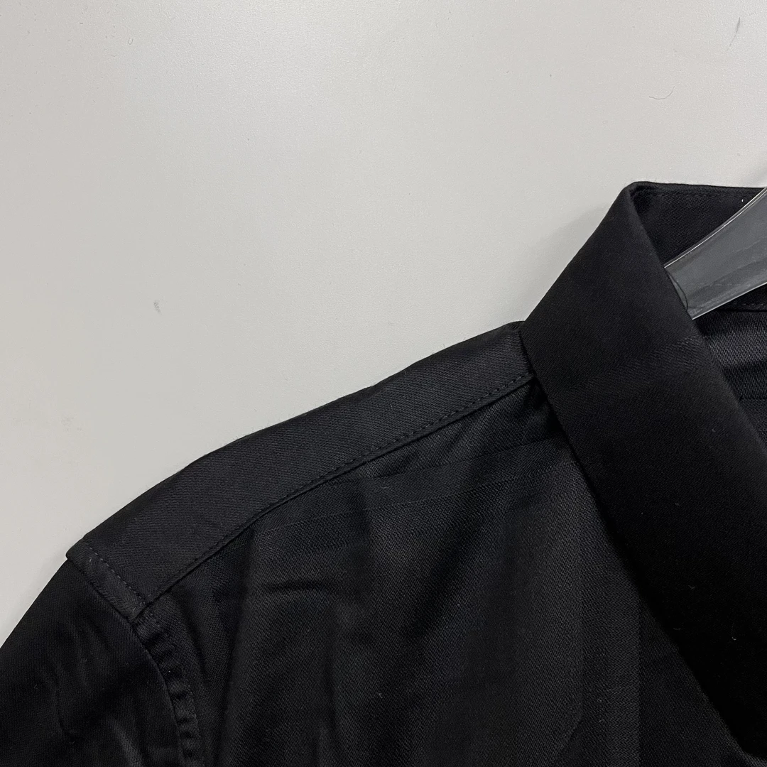 2509153格子系翻领刺绣格纹印花衬衫男女同款百搭25春夏新款