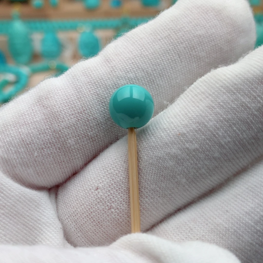 绿松石未镶嵌珠宝奇石9mm