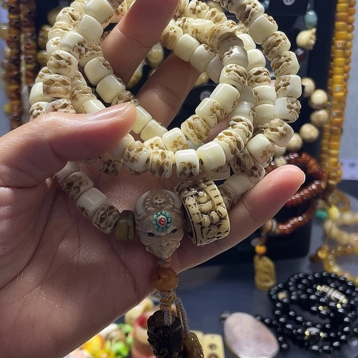 杠***儿非金属手工雕刻手链