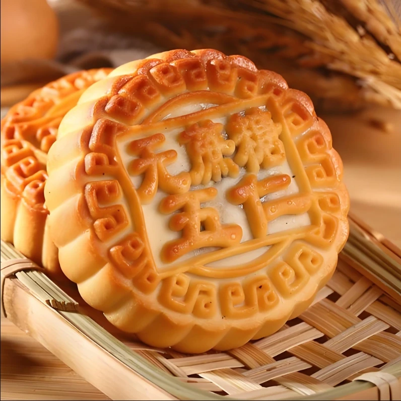 无蔗糖月饼独立包装老式月饼净重2斤中秋传统零食糕点